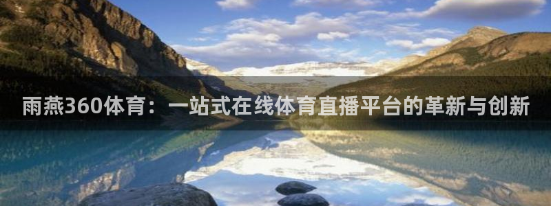蓝鲸直播软件下载：雨燕360体育：一站式在线体育直播平台的革新与创新